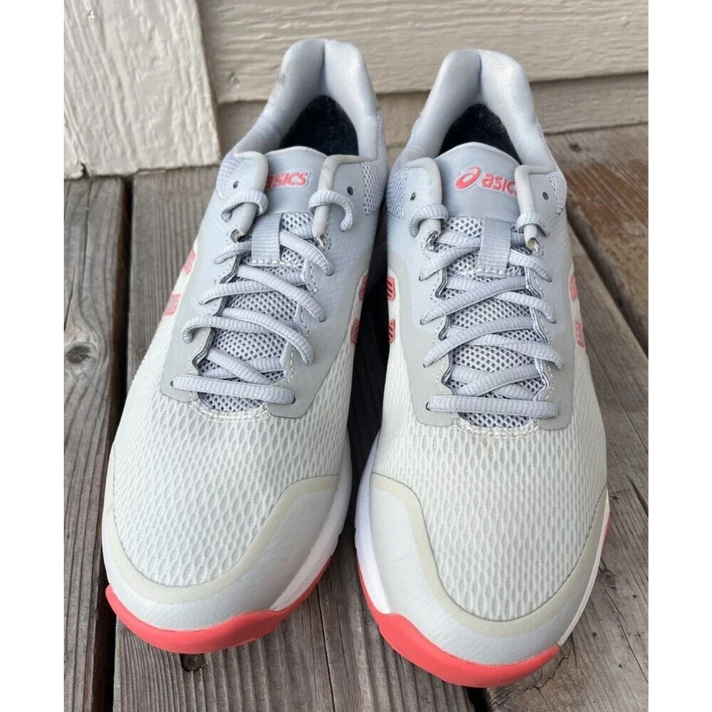 Asics Gel Course Ace Womens 10 Spikeless Golf Shoes Glacier Gray/Pink Cameo
